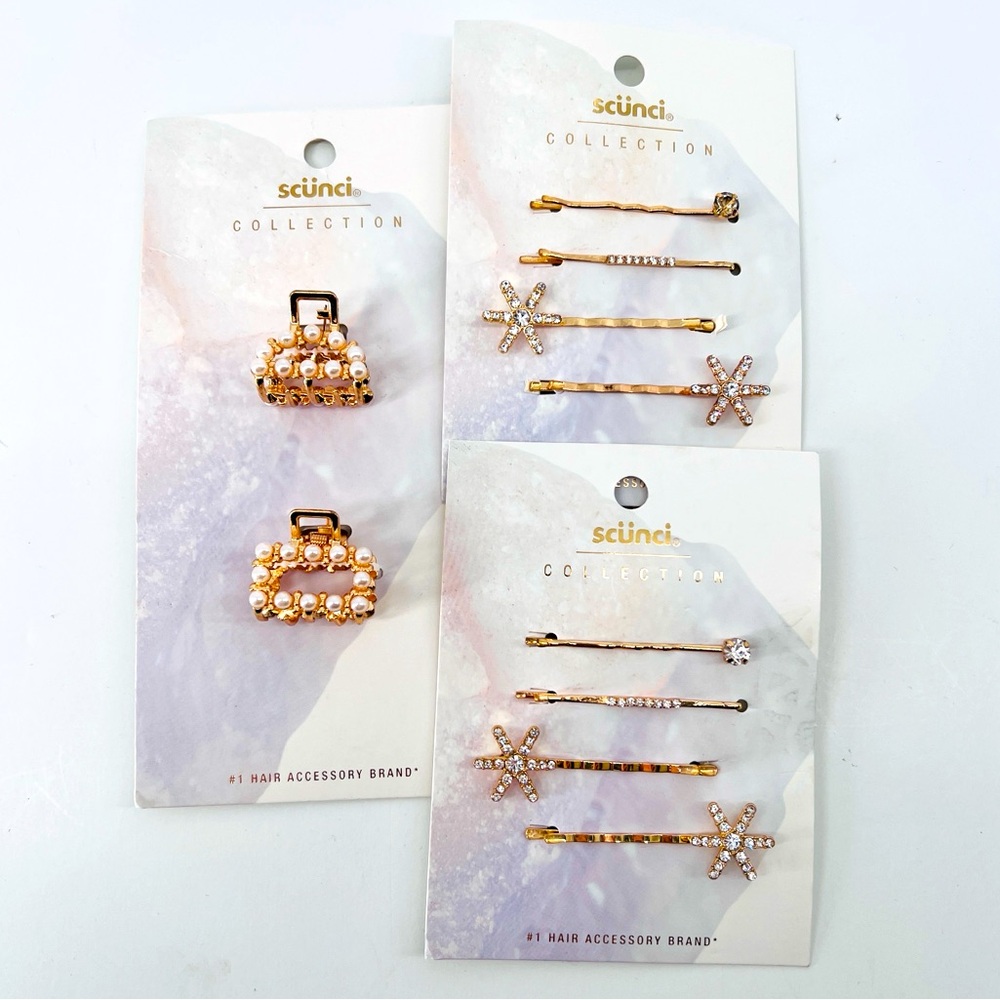 🚨3 for $15🚨 SCUNCI - Bundle of Claw Clips & Bobby Pins